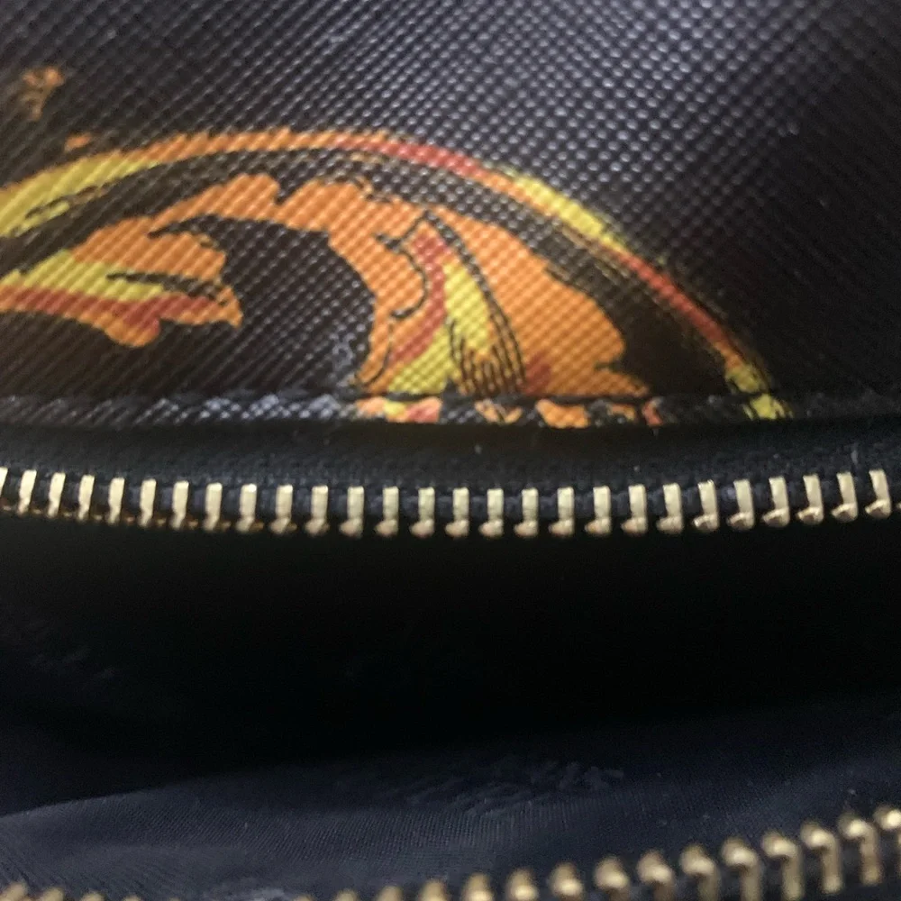 Versace Jeans Collection Black and Gold Baroque Backpack NWOT